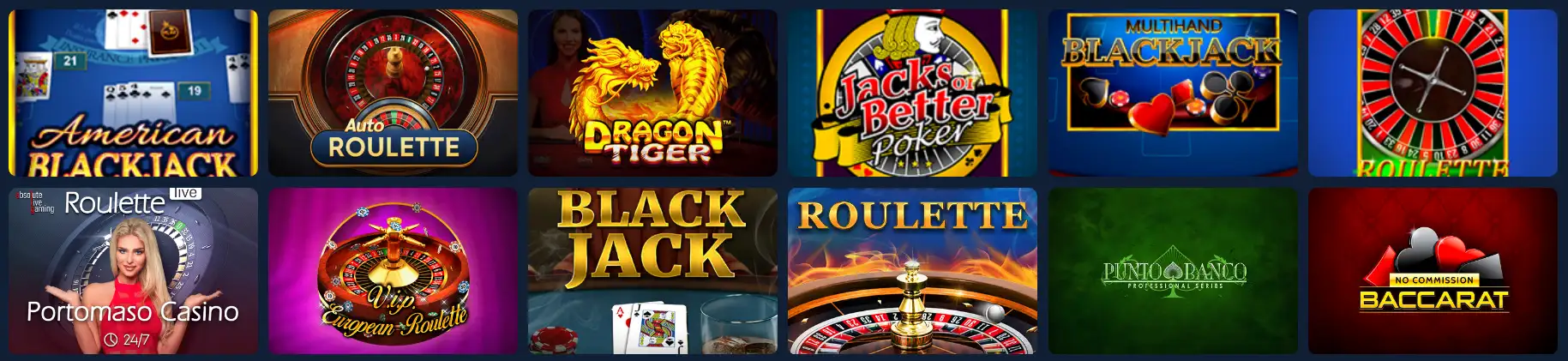 Wager Palace Casino Table Games